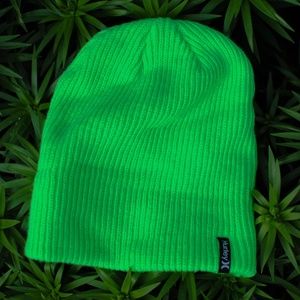 Hurley Beanie Hat in Lime Green OS Like New